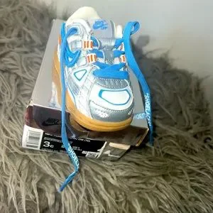 スニーカー NIKE RUBBER DUNK/ OW (TD) Off-White 14cm Nike Air Rubber Dunk Off-White University Gold (TD) - CW7444
